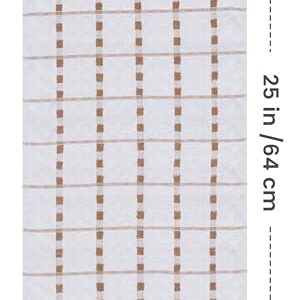 Utopia Towels Kitchen 12 Pack, 15 x 25 Inches, 100% Ring Spun Cotton Super Soft and Absorbent Linen Dish Towels, Tea Bar Set (Brown)