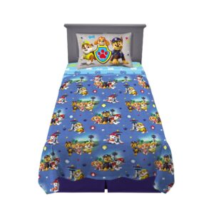 franco kids bedding super soft microfiber sheet set, twin, paw patrol