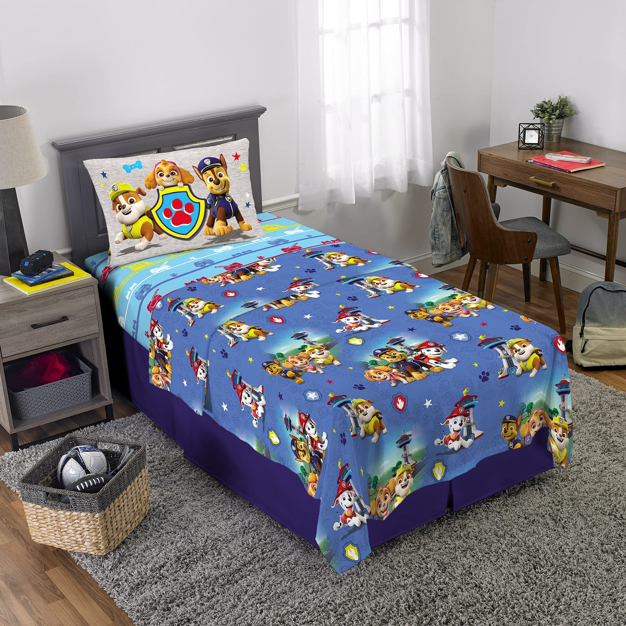 Franco Kids Bedding Super Soft Microfiber Sheet Set, Twin, Paw Patrol