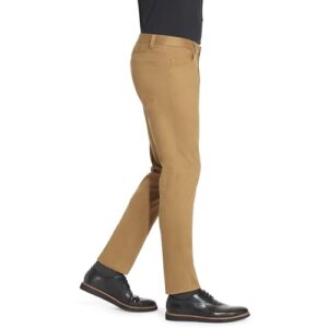 Van Heusen Men's Slim Fit Flex Super Soft Tech Pant, Cognac, 36W x 30L