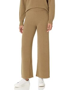 the drop women's leo super soft pull on sweater pants, capers olive, m