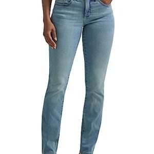 Lee Women's Ultra Lux Comfort with Flex Motion Straight Leg Jean North Shore 12