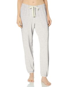 amazon essentials women's lightweight lounge terry jogger pajama pant (available in plus size), pale grey, medium