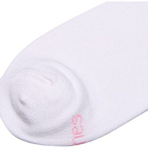 Hanes womens Comfortsoft Ankle Sock, 3-pack fashion liner socks, White Assorted, Shoe Size 8-12 US