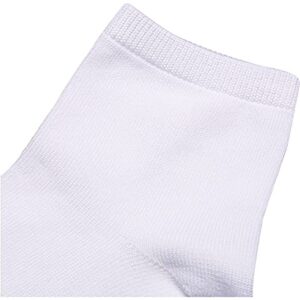 Hanes womens Comfortsoft Ankle Sock, 3-pack fashion liner socks, White Assorted, Shoe Size 8-12 US