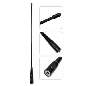 UAYESOK GMRS Antenna (462-467 MHZ) SMA-Male 15-Inch Soft Whip Upgrade for BaoFeng UV-5X UV-5G Radioddity GM-30 Retevis RB27 TIDRADIO GM-5R GMRS Handheld Radios