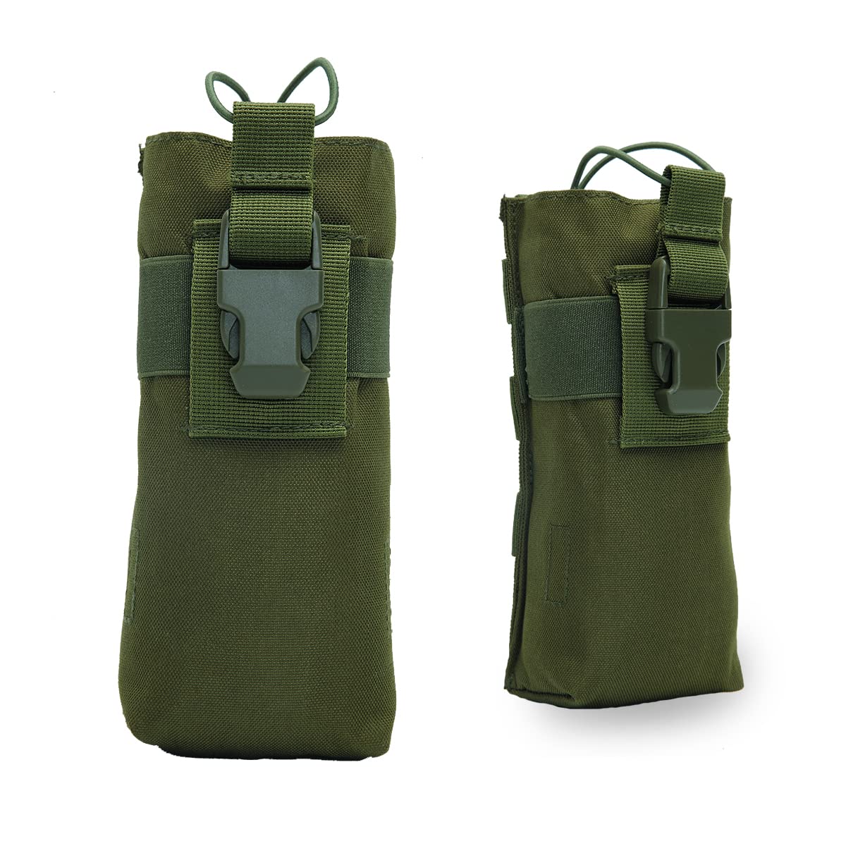 AR-152 Radio Pouch Tactical Radio Holder Radio Case Molle Radio Bag Nylon for GPS Phone AR-152 UV-5R 3800mAh Two Way Radio Walkie Talkies (Green)