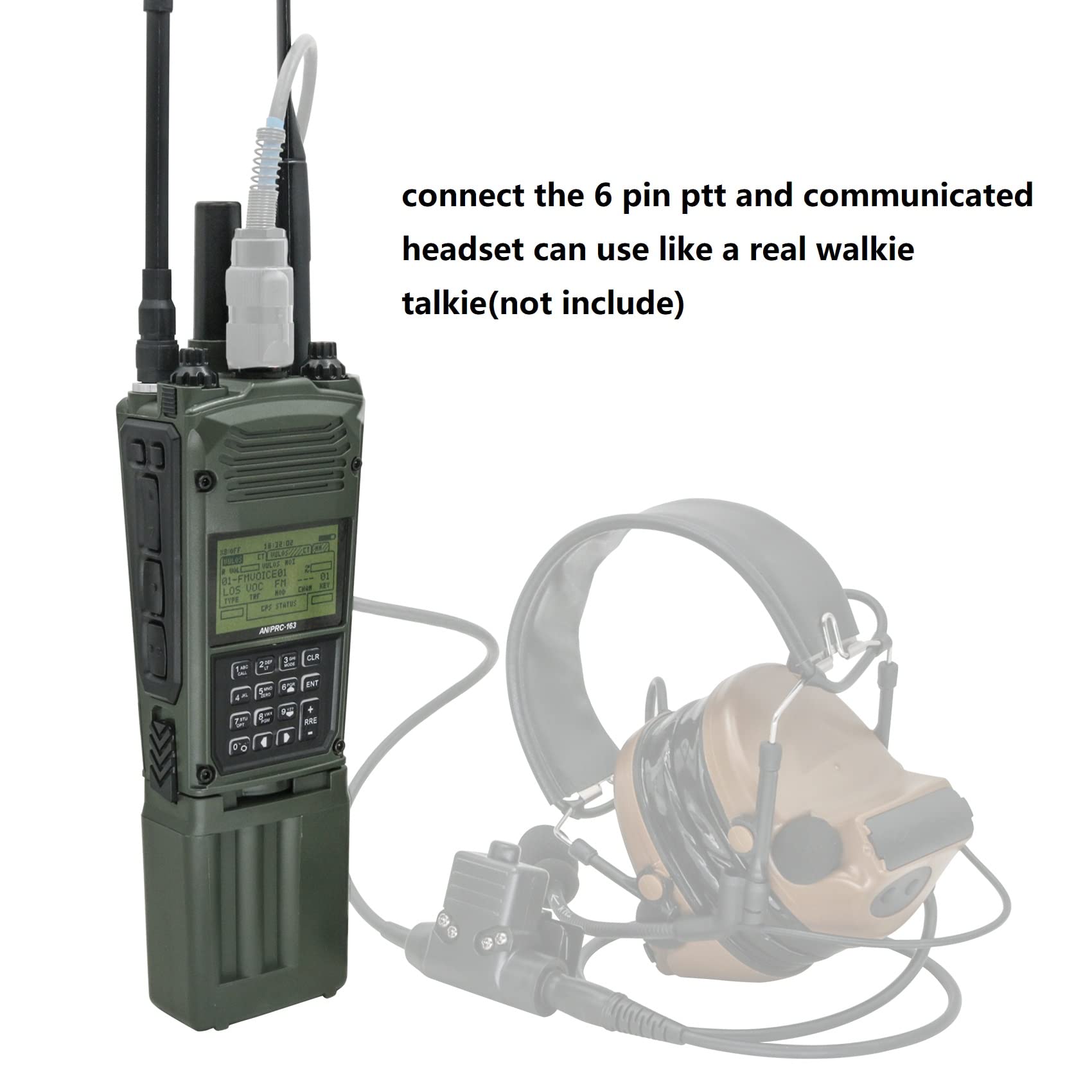 COMBATGEAR PRC 163 Radio Dummy Case No Function Talkie-Walkie Modle