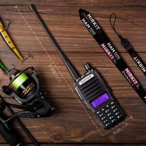 Mirkit Baofeng UV-82 MK5 8W Max Power 2024 Ham Radio VHF/UHF 144-148/420-450 mhz Two Way Radio with Baofeng Battery 2800 mAh - Tactical Radio & Mirkit Software for Walkie Talkies