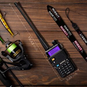 BAOFENG UV-5R MK4 MIRKIT 8W Max Power 2024 Ham Radio VHF/UHF 144-148/420-450 mhz Two Way Radio with 1800 mAh Baofeng Battery, Mirkit Lanyard Ham Radio & Software for walkie talkie