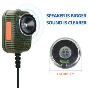 Baofeng AR-152 Tactical Speaker Mic Shoulder Microphone Volume Adjustable Military Grade Handheld Speaker for BaoFeng UV-5R UV-82 BF-888S RETEVIS TYT Pxton BTECH Kenwood Radios