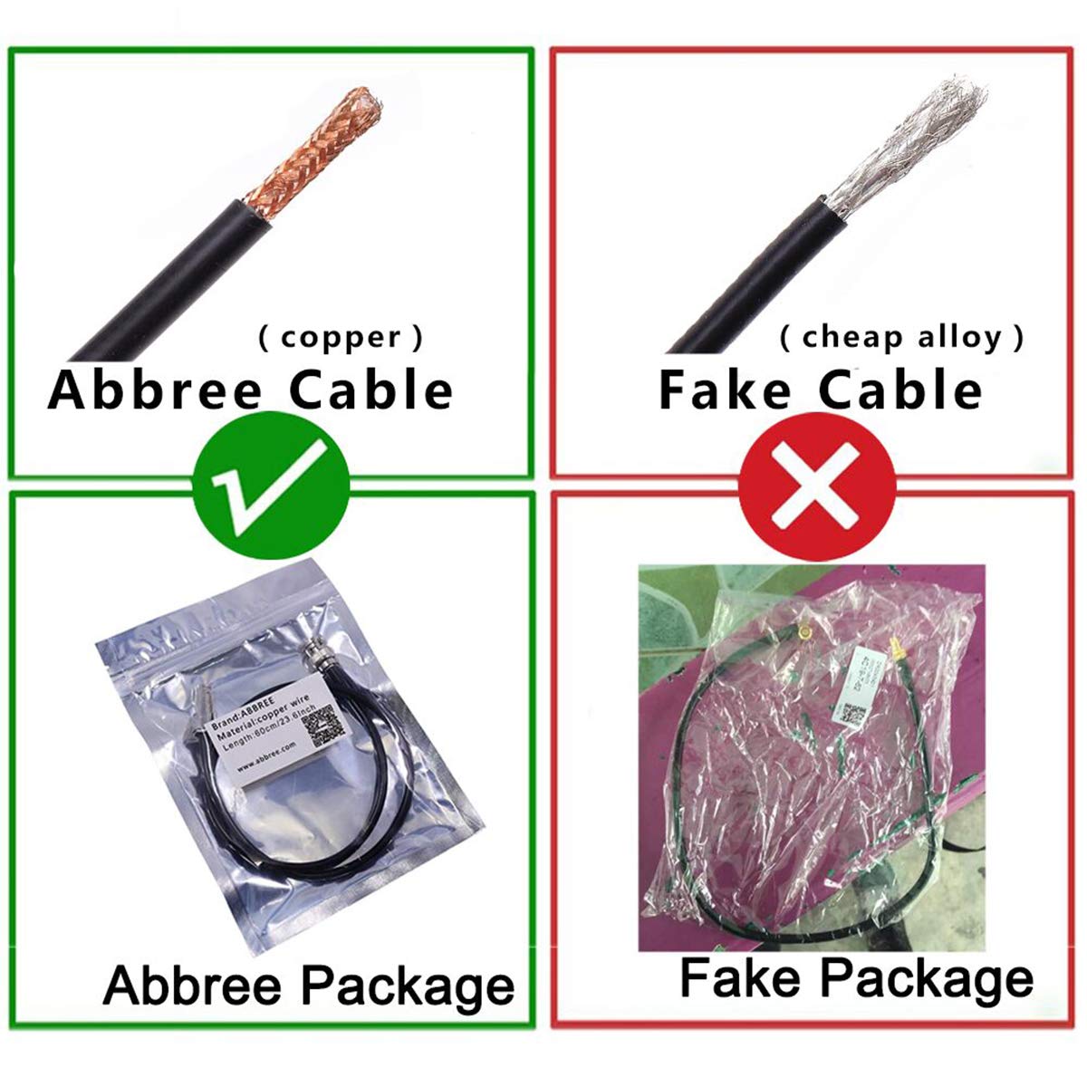 ABBREE Tactical Antenna SMA-Female Dual Band 144/430Mhz Foldable Compatible with Coaxial Cable Compatible with UV-5R UV-82HP BF-F8HP GT-3TP Ham Two Way Radio (18.8 Inch)