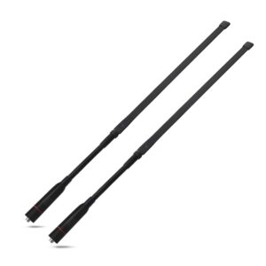 twayrdio dual band sma female antenna 18.7 inch foldable cs tactical antenna 144/430mhz vhf/uhf two way radio antenna for arcshell kenwood tyt baofeng uv-5r uv-82 uv-b5 gt-3 bf-f8hp uv-5ra (2 pack)