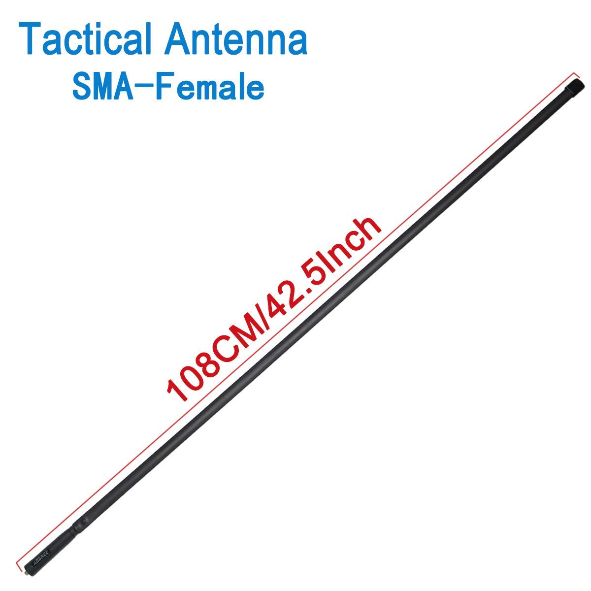 2 Pack 42.5-Inch Length ABBREE SMA-Female Dual Band 144/430Mhz Waterproof Foldable CS Tactical Antenna for Baofeng Walkie Talkie UV-9R UV-XR UV-5R BF-F8HP UV-5S GT-3WP Waterproof Two Way Radio