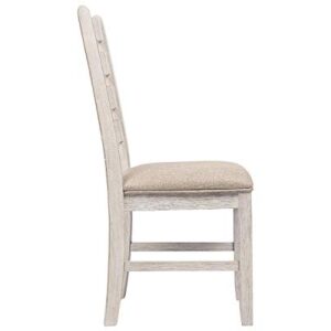 Signature Design by Ashley Skempton Modern Farmhouse Dining Room Chair, 2 Count, Whitewash