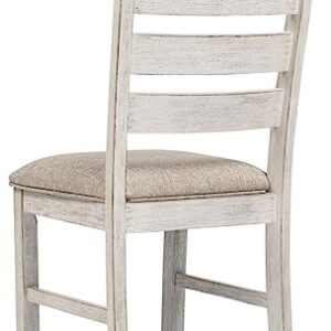 Signature Design by Ashley Skempton Modern Farmhouse Dining Room Chair, 2 Count, Whitewash