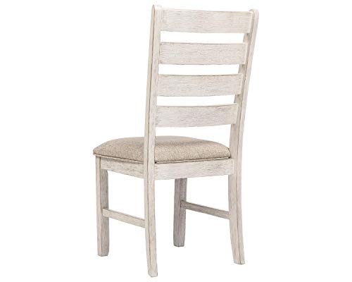 Signature Design by Ashley Skempton Modern Farmhouse Dining Room Chair, 2 Count, Whitewash