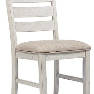 Signature Design by Ashley Skempton Modern Farmhouse Dining Room Chair, 2 Count, Whitewash