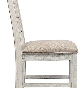 Signature Design by Ashley Skempton Modern Farmhouse Dining Room Chair, 2 Count, Whitewash