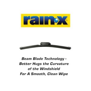 Rain-X 5079283-2 Latitude 2-In-1 Water Repellent Wiper Blades, 17 Inch Windshield Wipers (Pack Of 1), Automotive Replacement Blades With Patented Repellency Formula