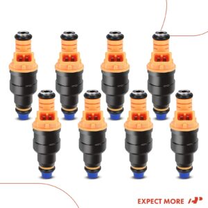 A-Premium Set of 8 Fuel Injector - Compatible with Ford, Lincoln, Mercury Vehicles - 4.6L 5.0L 5.4L 5.8L - E150, E250, E350, F150, F250, F350, Mustang - Replace Part 0280150943, 0280150939, 0280150909