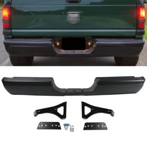 rear step bumper assembly compatible with 1994-2001 dodge ram 1500,rear step bumper fit for 1994-2002 dodge ram 2500 3500