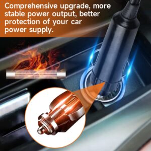 12V 150W Portable Car Heater with 360-Degree Automotive Windscreen Fan, Fast Heating Defrost Defogger, and Auto Ceramic Heater Fan with Plug in Cigarette Lighter