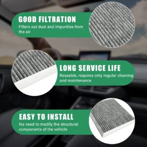 Ziciner Car Fresh Breeze Air Filter Replacement for Car Passenger, Premium Cabin Air Filter includes Activated Carbon, Auto Compartment Air Filters for CF10134, Easy to Install