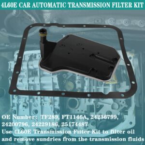 YzusGomumu 4L60E Car Automatic Transmission Filter Kit Compatible with Chevrolet Avalanche Blazer C1500 Silverado 1500 2500 Cadillac GMC Replaces# TF289 FT1146A 24236799 24200796 24229186 25174487