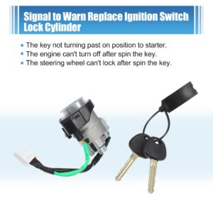 uxcell No.819203KA10 Car Ignition Switch Lock Cylinder with 2 Keys for Hyundai Sonata 2.4L L4 3.3L V6 2005-2007 Ignitigon Starter Switch Steering Lock Cylinder Set