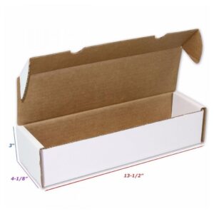 BCW Single Row Gaming Card Storage Box - 1ct | 1000 Count Card Holder Box | Corrugated Paper Cardboard Holder | Card Storage Box For Bulk CCG Card Collection Organization