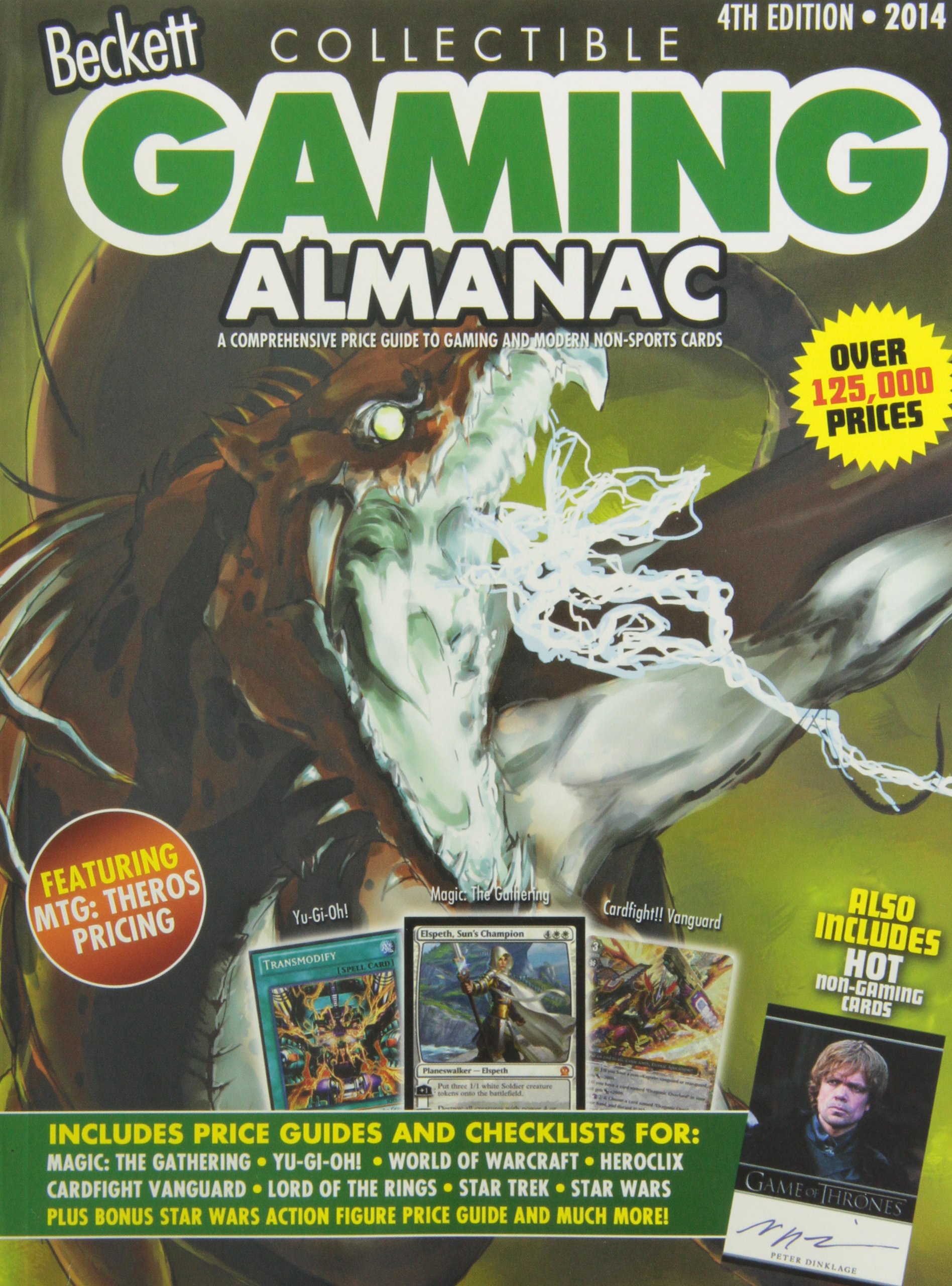 Beckett Collectible Gaming Almanac: A Comprehensive Price Guide to Gaming and Non-Sports Cards, 2013 Edition