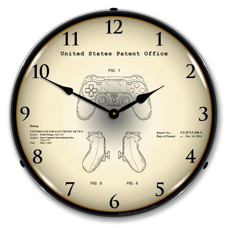 Collectable Sign and Clock Gaming Console Controller 2013 21 of 29 Gaming Patents Clocks