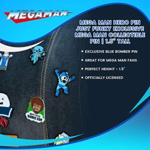 Mega Man Hero Pin | Just Funky Exclusive Mega Man Collectible Pin | 1.5" Tall