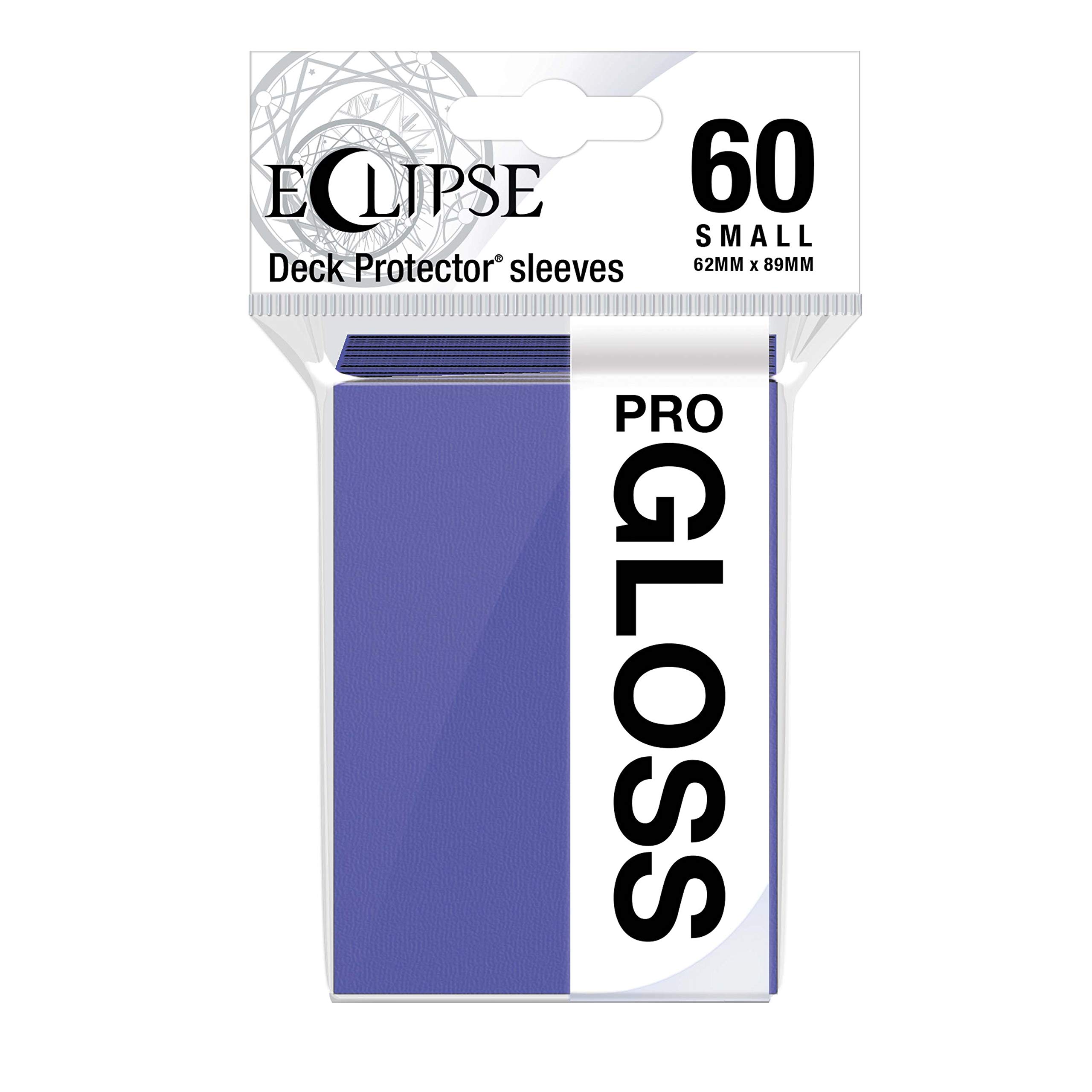 Ultra Pro - Eclipse Gloss Small Sleeves 60 Count (Royal Purple) - Protect all your Gaming Cards, Sports Cards, and Collectible Cards with Ultra Pro's ChromaFusion Technology