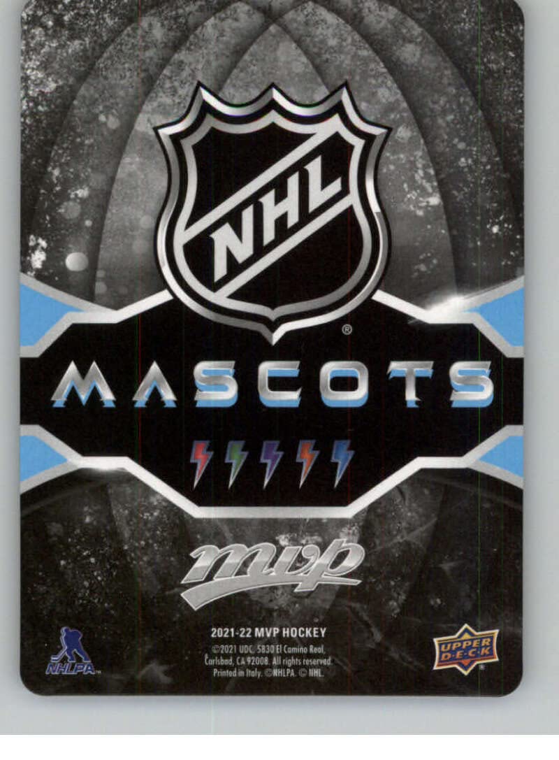 2021-22 Upper Deck MVP Mascot Gaming Cards #M-30 Mick E Moose Winnipeg Jets Official NHL Hockey Card in Raw (NM or Better) Condition