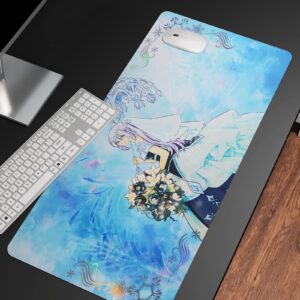 Teardrop The Rikka Queen Foil Playmat Holographic Mat Gaming Competition Pad Mat for TCG CCG Trading Card Game Mat + Playmat Tube