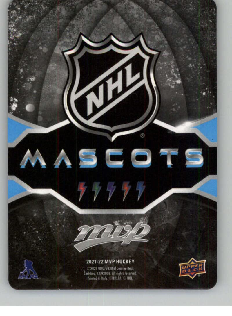 2021-22 Upper Deck MVP Mascot Gaming Cards #M-15 Nordy Minnesota Wild Official NHL Hockey Card in Raw (NM or Better) Condition