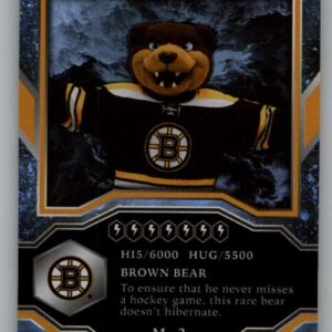 2021-22 Upper Deck MVP Mascot Gaming Cards #M-3 Blades The Bruin Boston Bruins Official NHL Hockey Card in Raw (NM or Better) Condition