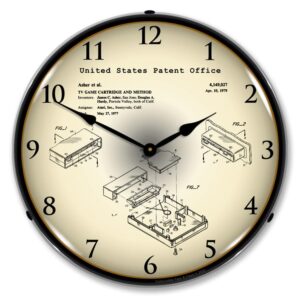 collectable sign and clock gaming console tv game cartridge 1977 3 of 29 gaming patents clocks