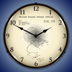 Collectable Sign and Clock Gaming Console Video Game System 1986 5 of 29 Gaming Patents Clocks