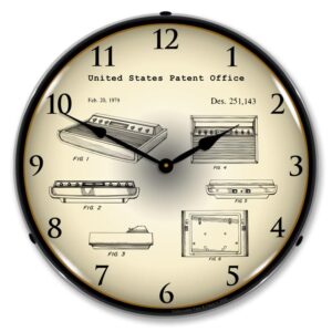 Collectable Sign and Clock Gaming Console 2600 Video Game Console 1979 2 of 29 Gaming Patents Clocks