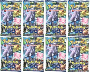8 packs pokemon tcg: pokemon go - 10 cards per pack