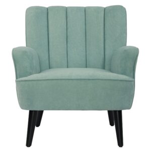 lsspaid accent chairs, fabric upholstered armchairs, mid century modern accent chair, wooden living room chairs, green, set of 1