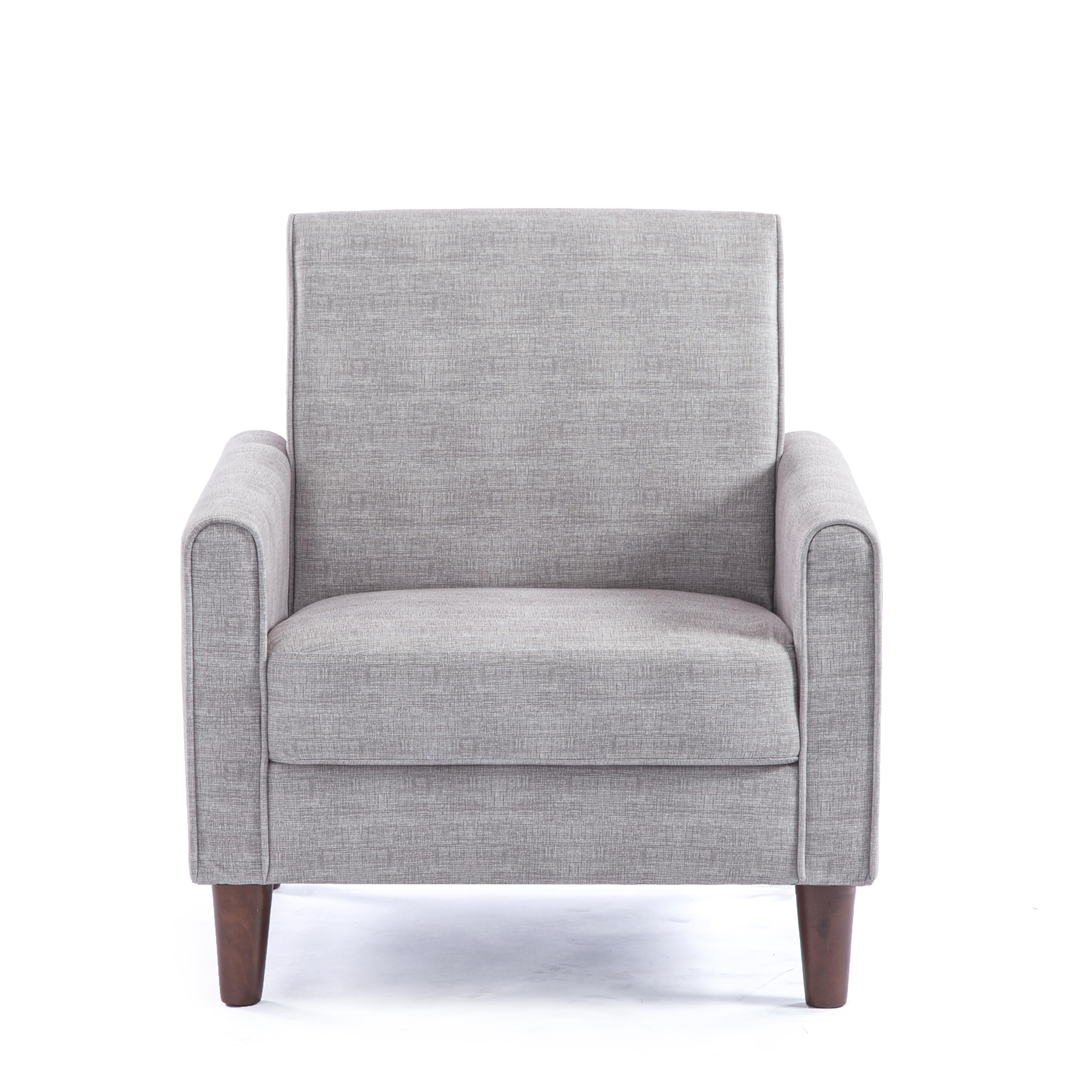 Accent Chair Living Room Chair Versatile Accent Chair for Any Occasion Experience The Comfort Solid Wood Legs and 300lbs Weight Capacity,Light Gray