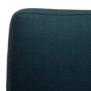 Safavieh Couture Home Opal Mid-Century Dark Teal Linen Tufted Arm Chair