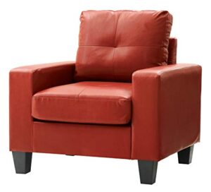 glory furniture newbury club chair red