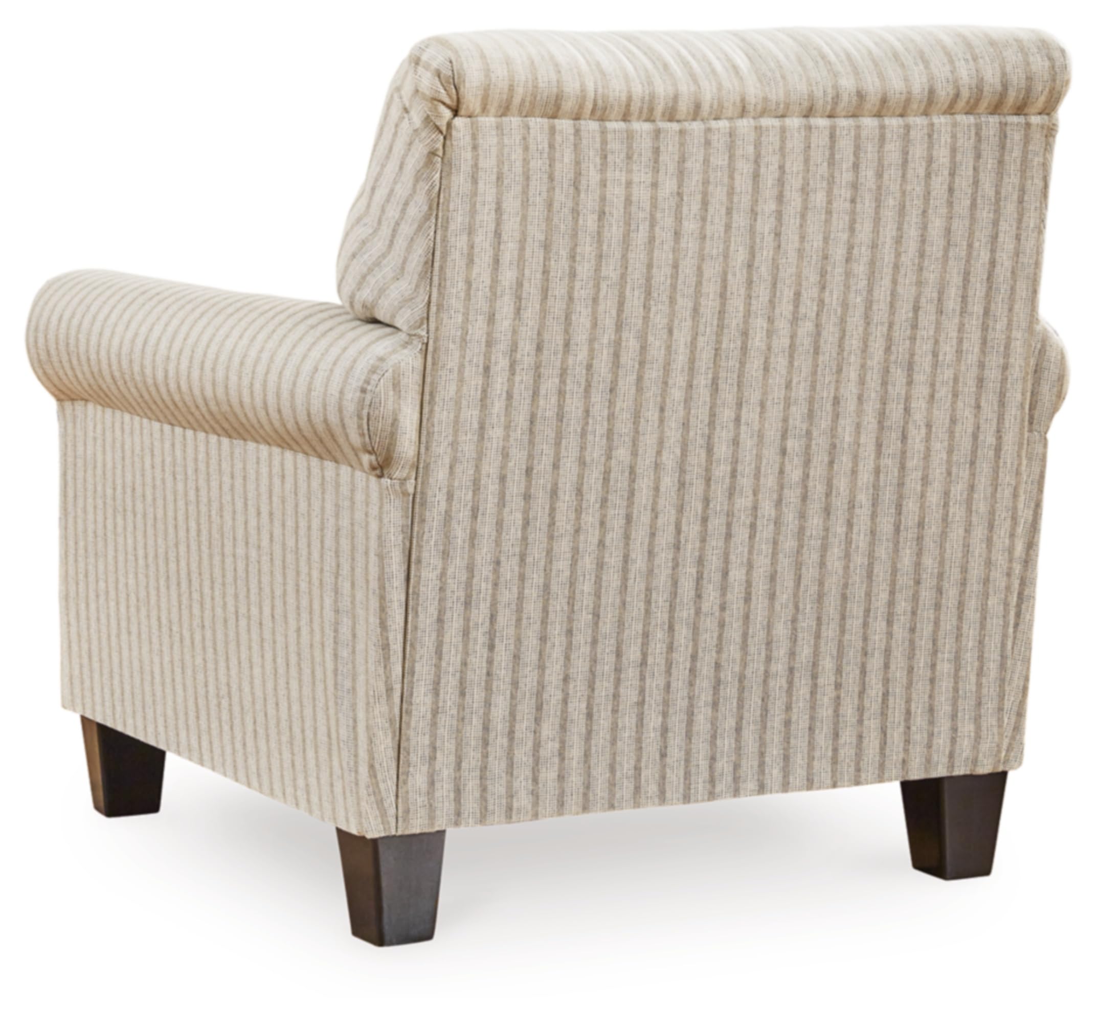 Signature Design by Ashley Valerani Classic Striped Upholstered Accent Chair, Beige