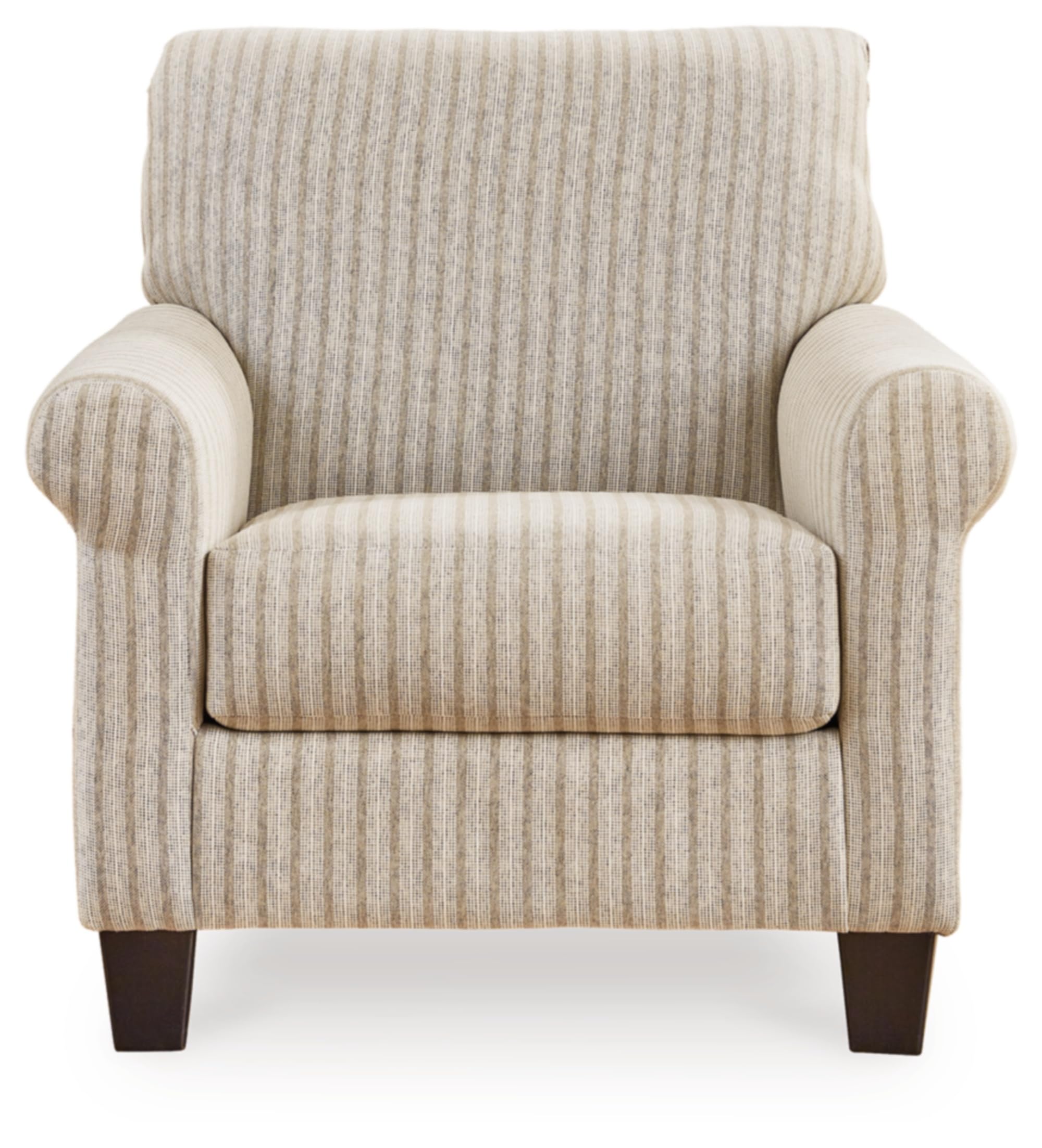 Signature Design by Ashley Valerani Classic Striped Upholstered Accent Chair, Beige