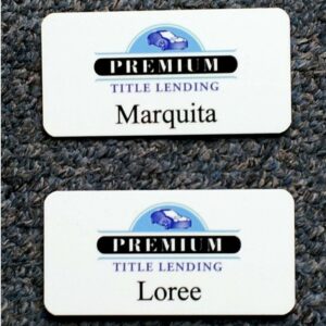 Personalized Name Tag - 1.5" x 3" Magnetic Name Tag